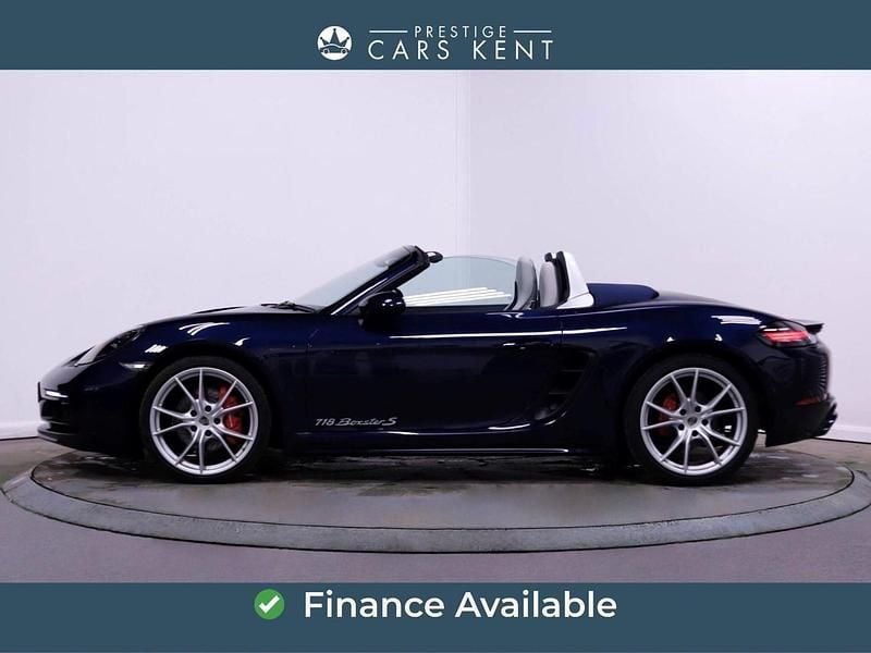 Used Porsche 718 Boxster 350 HP (257 kW) 2020 Blue Cabriolet