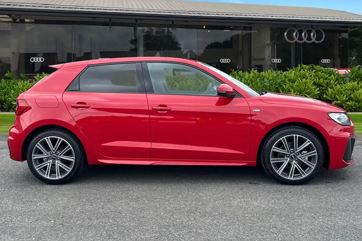 New Audi A1 Sportback S-Line 2026 Red Hatchback