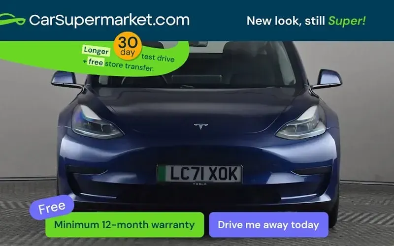 Usado Tesla Model 3 Standard Range 208 kW (283 CV) 2021 Azul Berlina