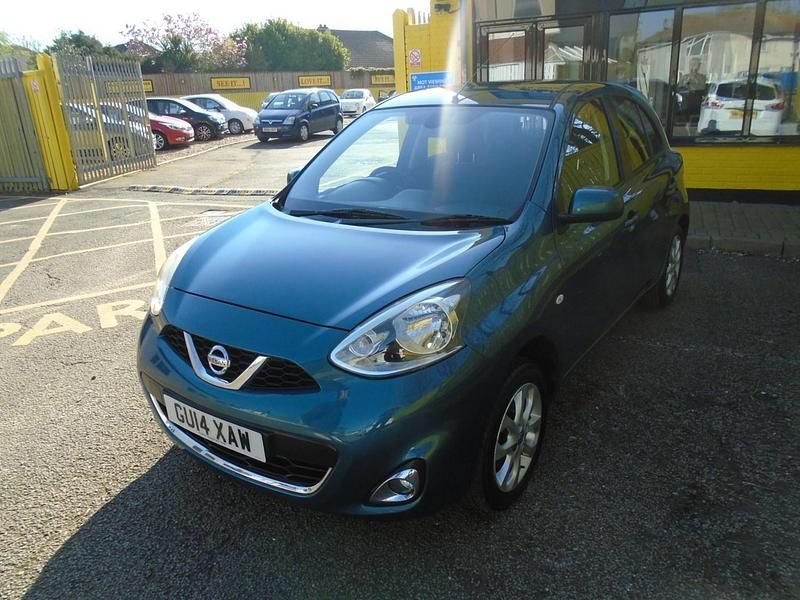 Used Nissan Micra Acenta 80 HP (58 kW) 2014 Blue Hatchback