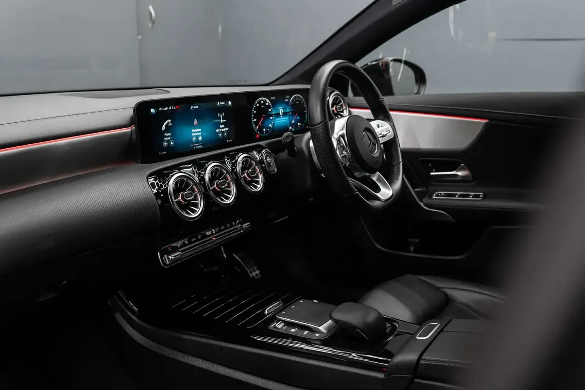 Used Mercedes CLA180 AMG Line Premium 136 HP (100 kW) 2023 Black Coupe