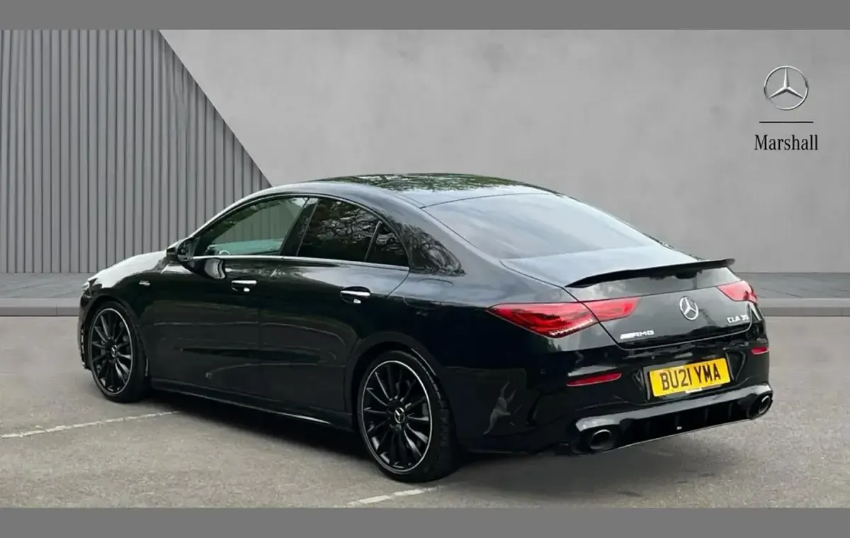 Used Mercedes CLA35 AMG Premium Plus 306 HP (225 kW) 2021 Black Coupe