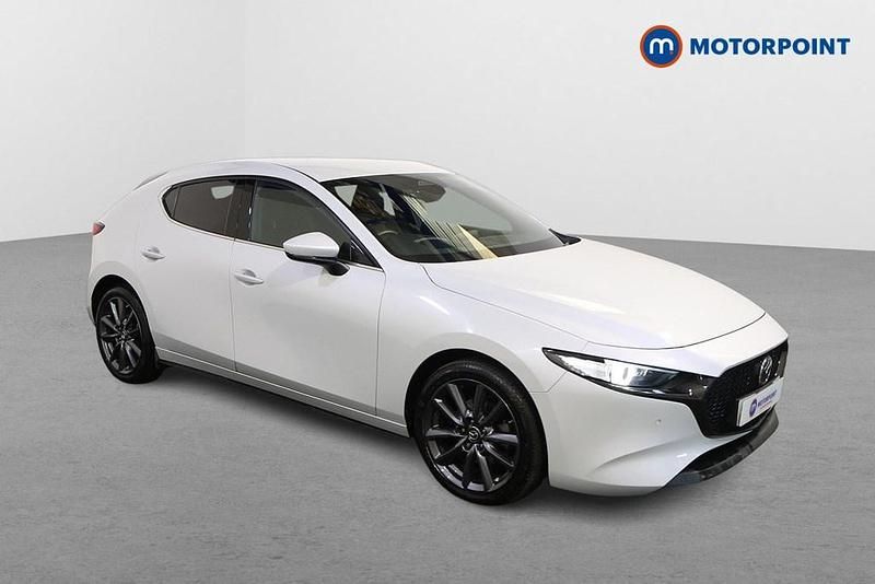 Used Mazda 3 Exclusive-Line 140 HP (102 kW) 2025 White Hatchback