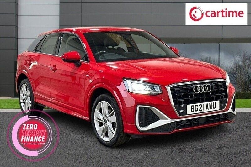 Red Used 2021 Audi Q2 S-Line SUV | £17,058 (Fair price) - Image 1/3