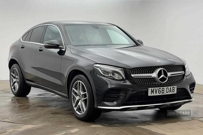 Used Mercedes GLC220 AMG line 2018 Black Coupe