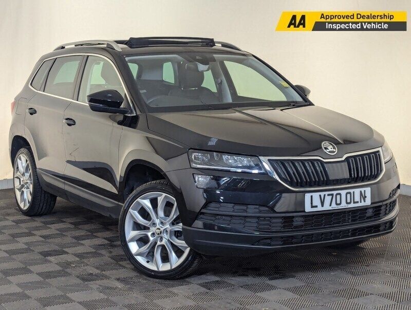 Black Used 2020 Skoda Karoq SUV | £19,495 (Fair price) - Image 1/2