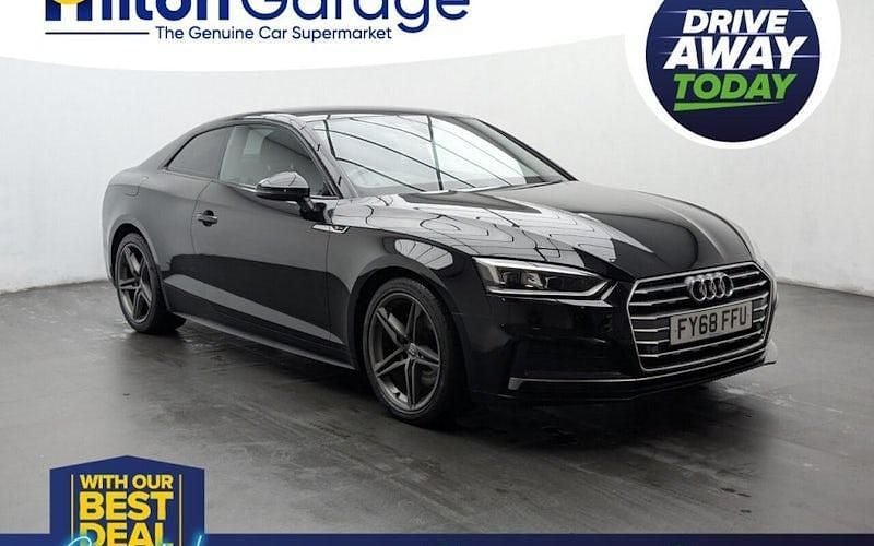 Used Audi A5 S-Line 150 HP (110 kW) 2018 Black Coupe