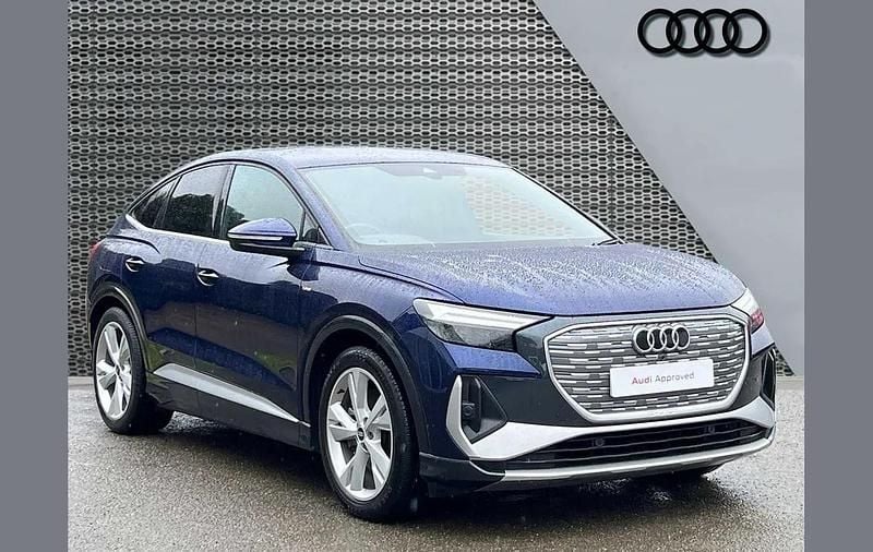 Used Audi Q4 Sportback e-tron S-Line 150 kW (204 HP) 2021 Blue SUV