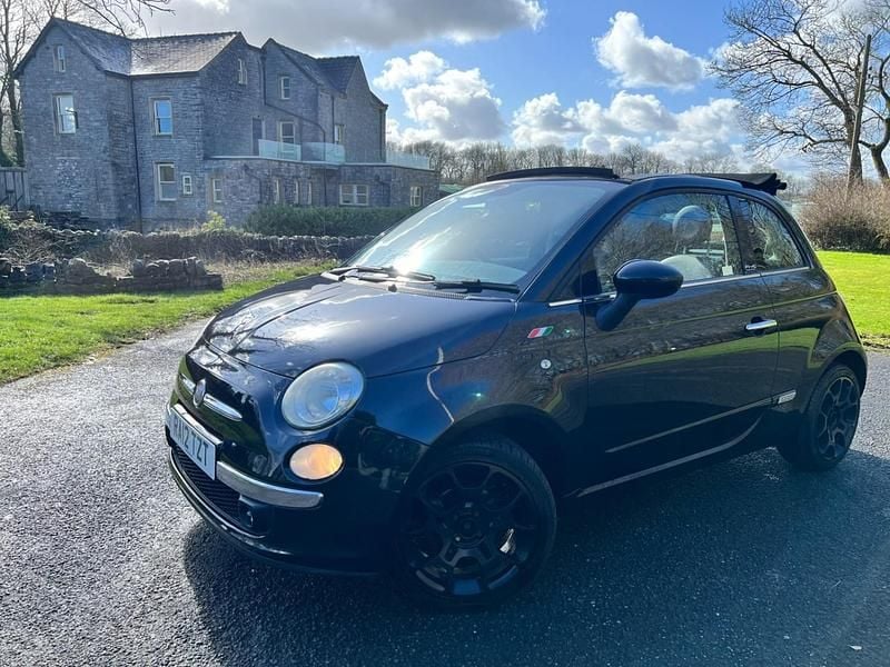 Used Fiat 500 Lounge 2012 Black Cabriolet