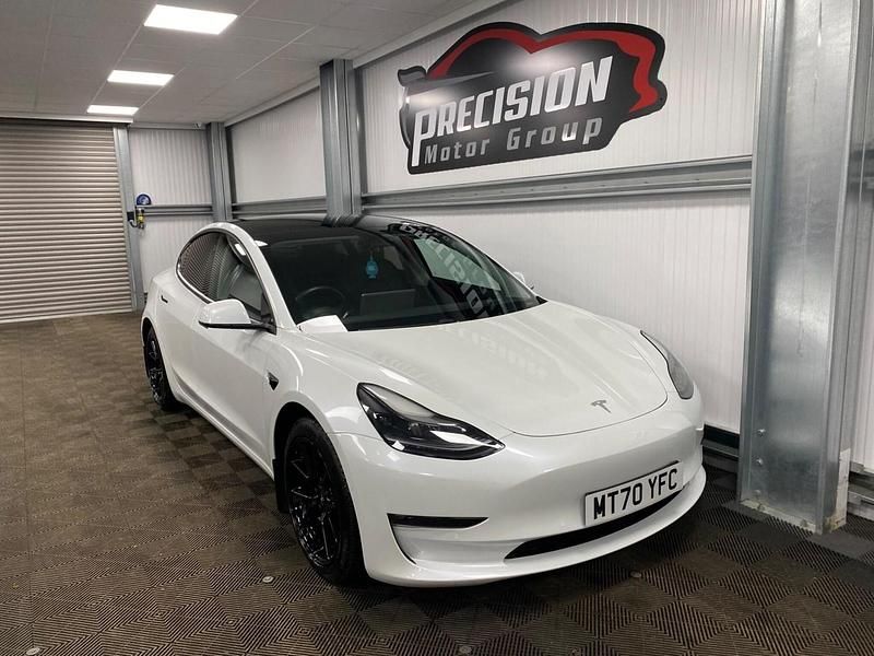Used Tesla Model 3 Long Range AWD 366 kW (498 HP) 2020 White Sedan