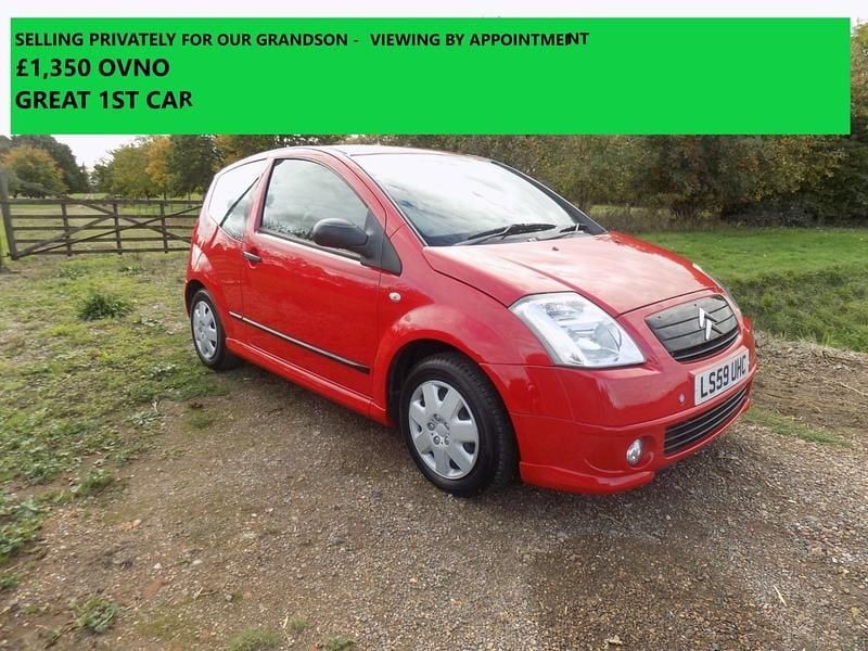 Red Used 2009 Citroën C2 VTR Sport Hatchback | £1,350 - Image 1/4