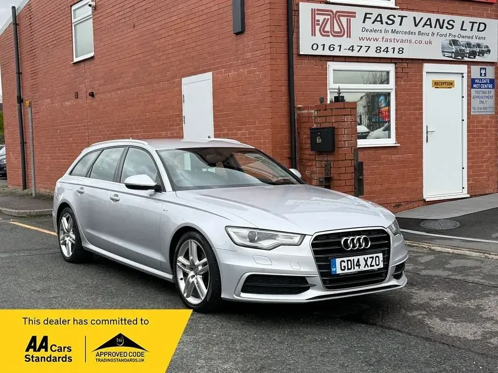 Begagnad Audi A6 S-Line 190 HK (139 kW) 2014 Silver Kombi