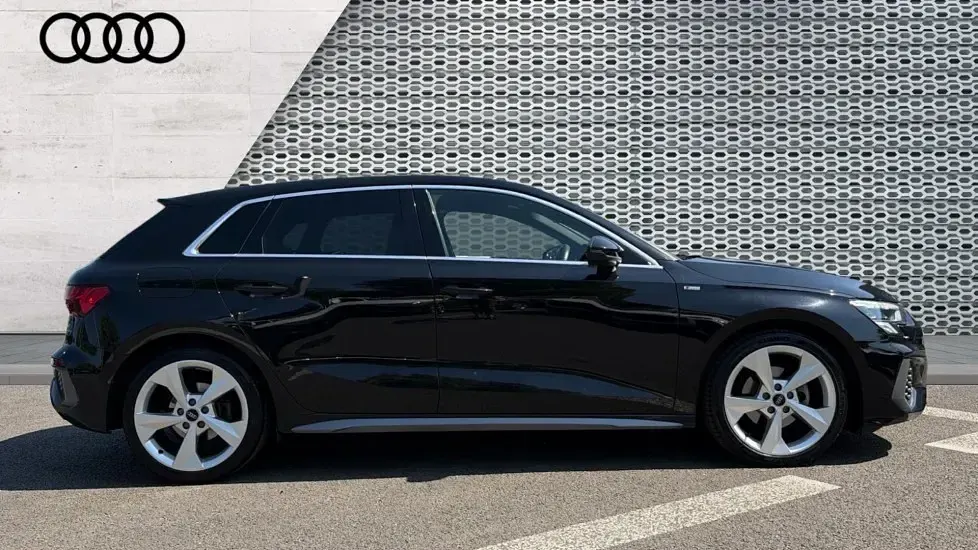Used Audi A3 S-Line 150 HP (110 kW) 2023 Black Sedan