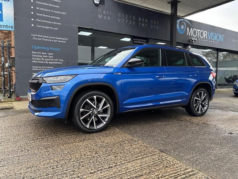 Used Skoda Kodiaq SportLine 190 HP (139 kW) 2021 Blue SUV