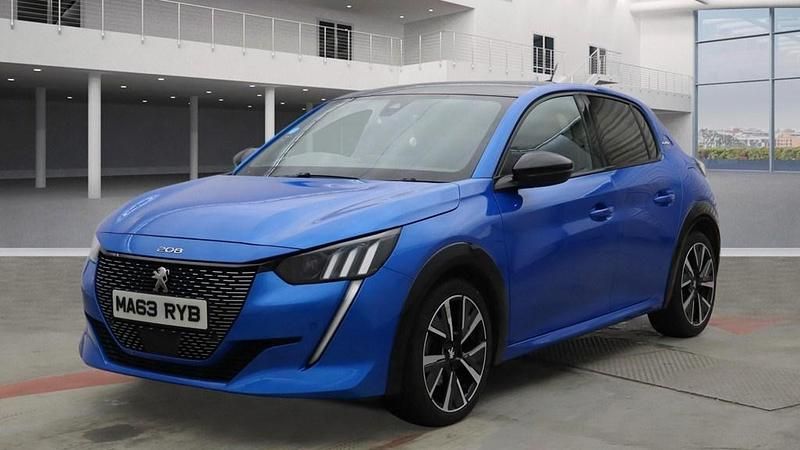 Used Peugeot 208 GT-line 102 HP (75 kW) 2020 Blue Hatchback
