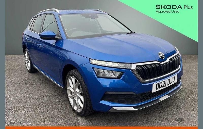 Race blue metallic Used 2021 Skoda Kamiq SE L SUV | £12,695 (Fair price) - Image 1/4