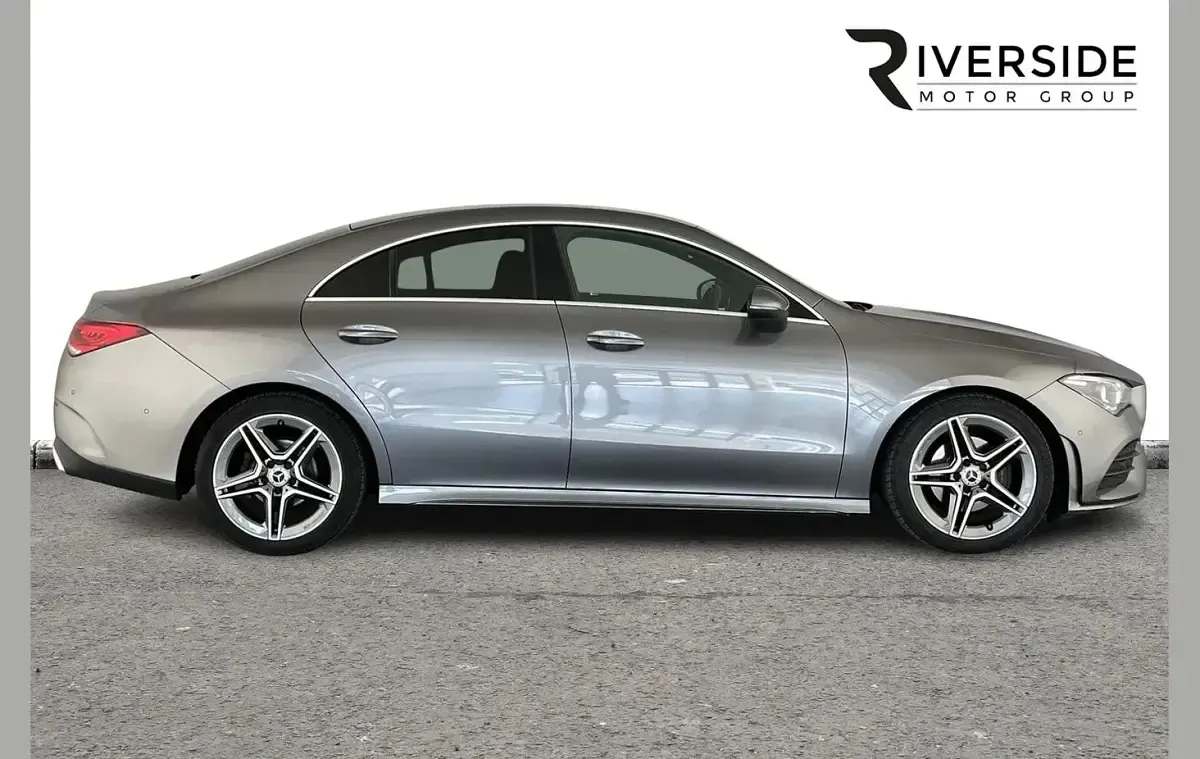 Used Mercedes CLA180 AMG line 136 HP (100 kW) 2021 Mountain grey Coupe