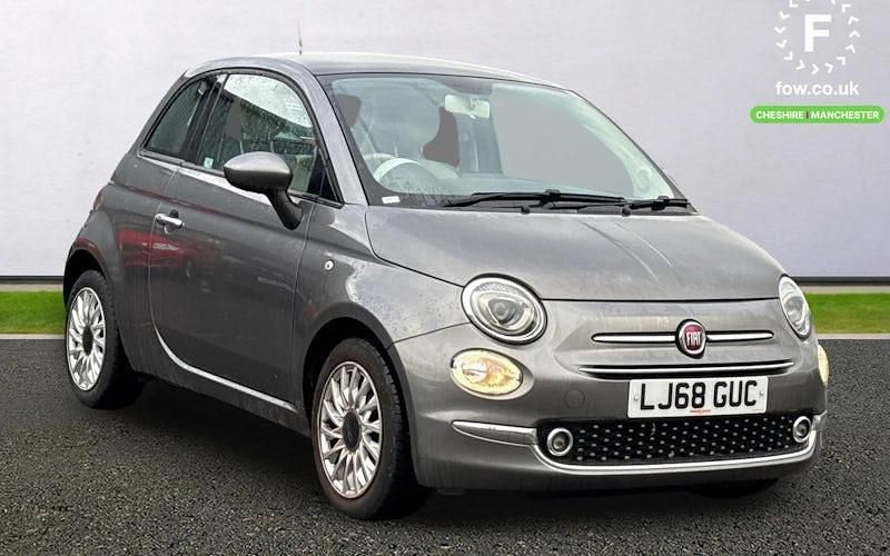 Grey Used 2018 Fiat 500 Lounge Hatchback | £8,799 (Fair price) - Image 1/3