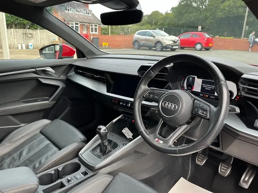 Used Audi A3 S-Line 110 HP (80 kW) 2021 Red Sedan