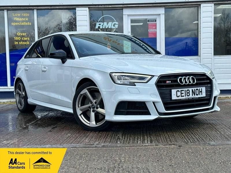 White Used 2018 Audi S3 Sportback Black Edition Hatchback | £18,450 - Image 1/4