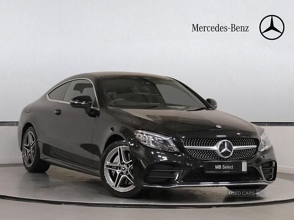 Black Used 2023 Mercedes C300 AMG line Coupe | £29,995 (Fair price) - Image 1/4