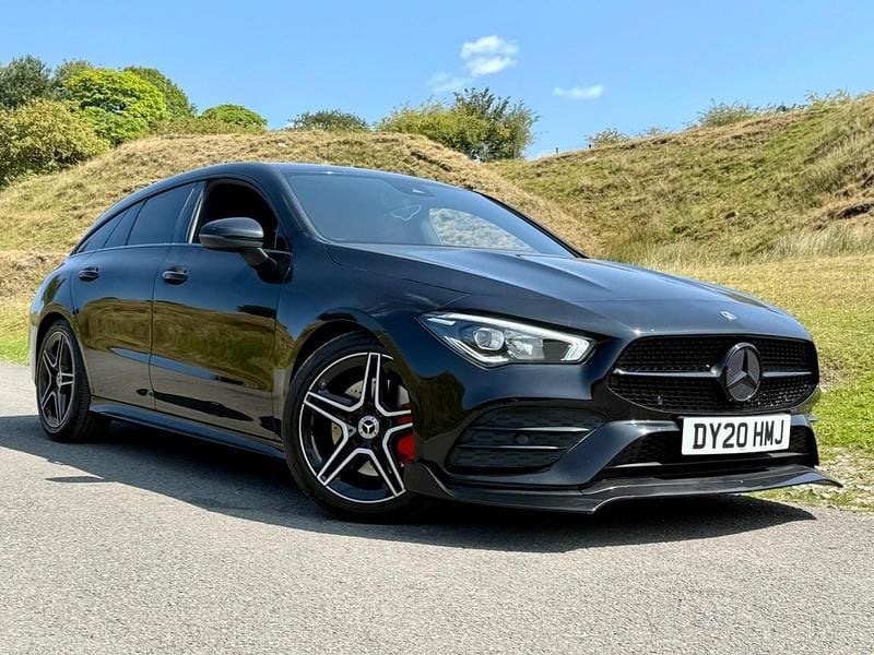Black Used 2020 Mercedes CLA220 Shooting Brake AMG line Estate | £14,497 (Fair price) - Image 1/4