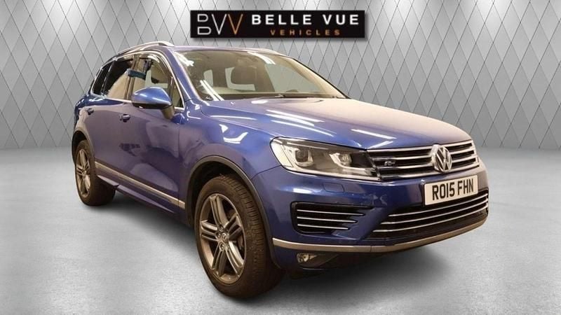 Blue Used 2015 VW Touareg R-line SUV | £13,995 (Good price) - Image 1/4