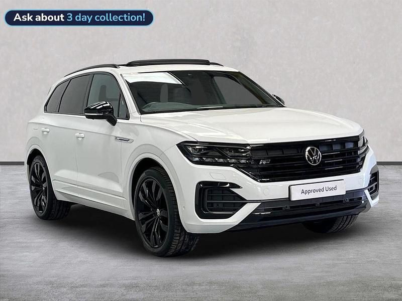 White Used 2021 VW Touareg Black Edition SUV | £38,899 (Fair price) - Image 1/4