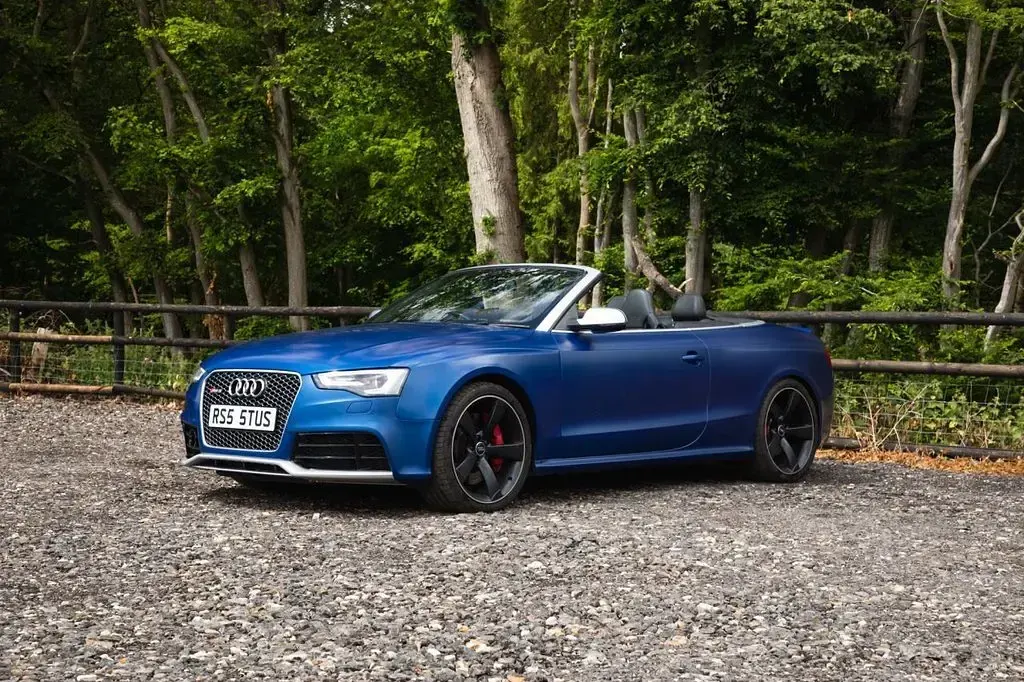Used Audi RS5 Advanced 450 HP (330 kW) 2015 Blue Cabriolet