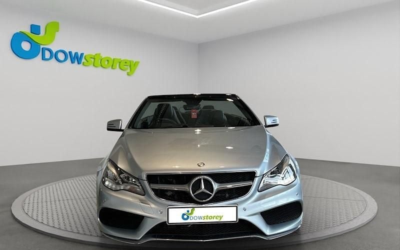 Used Mercedes E220 AMG line 177 HP (130 kW) 2015 Silver Cabriolet