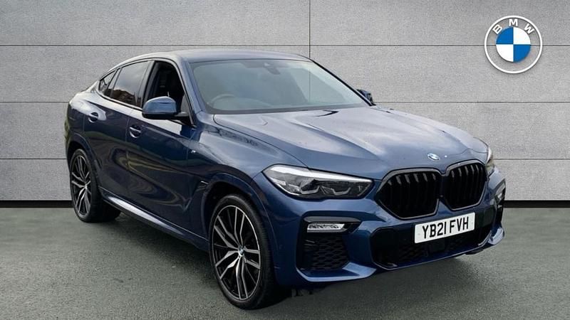 Blue Used 2021 BMW X6 M Sport SUV | £43,990 (Fair price) - Image 1/4