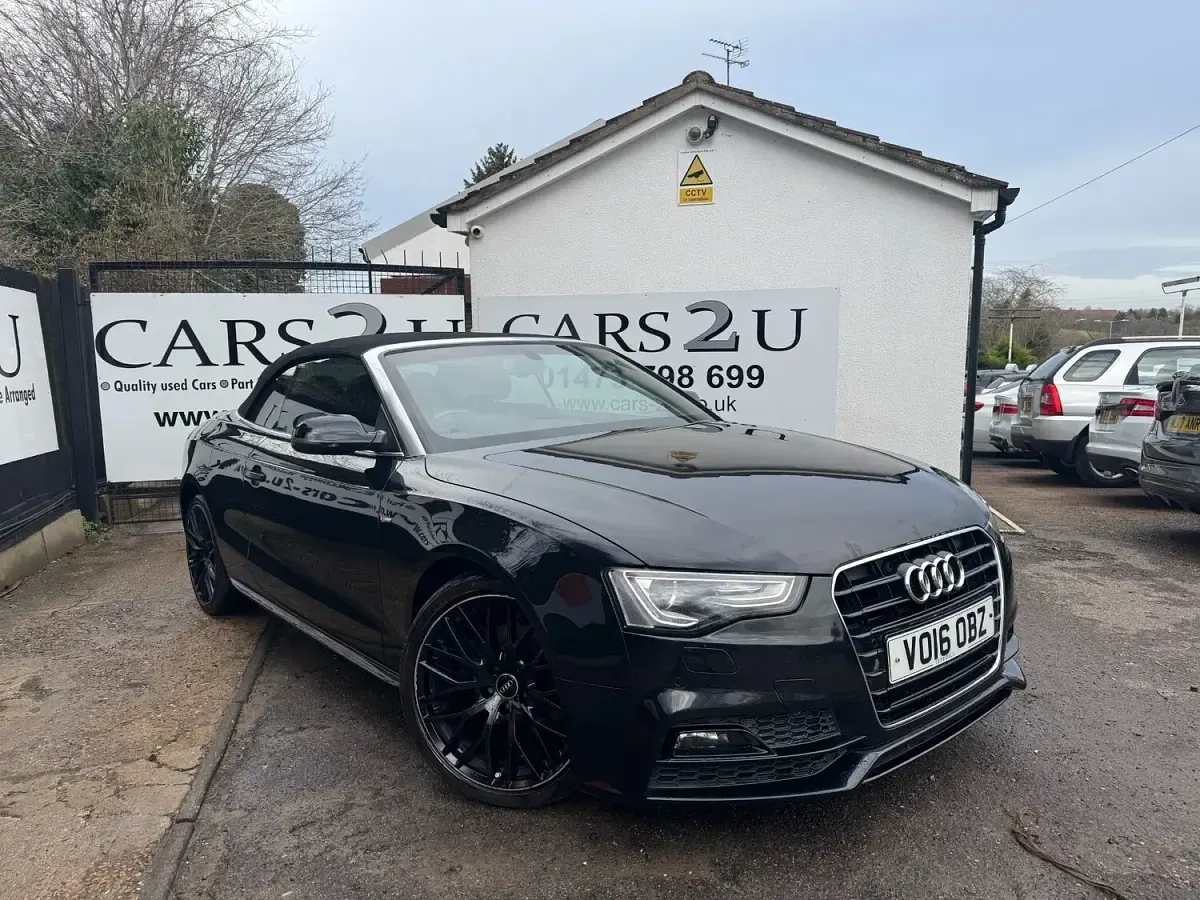 Used Audi A5 Cabriolet S-Line 190 HP (139 kW) 2016 Black Cabriolet