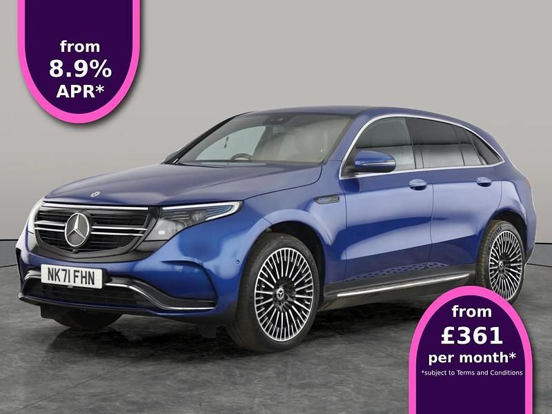 Blue Used 2021 Mercedes EQC400 AMG line SUV | £24,008 (Fair price) - Image 1/4