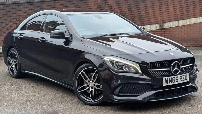Used Mercedes CLA220 AMG line 177 HP (130 kW) 2017 Black Sedan