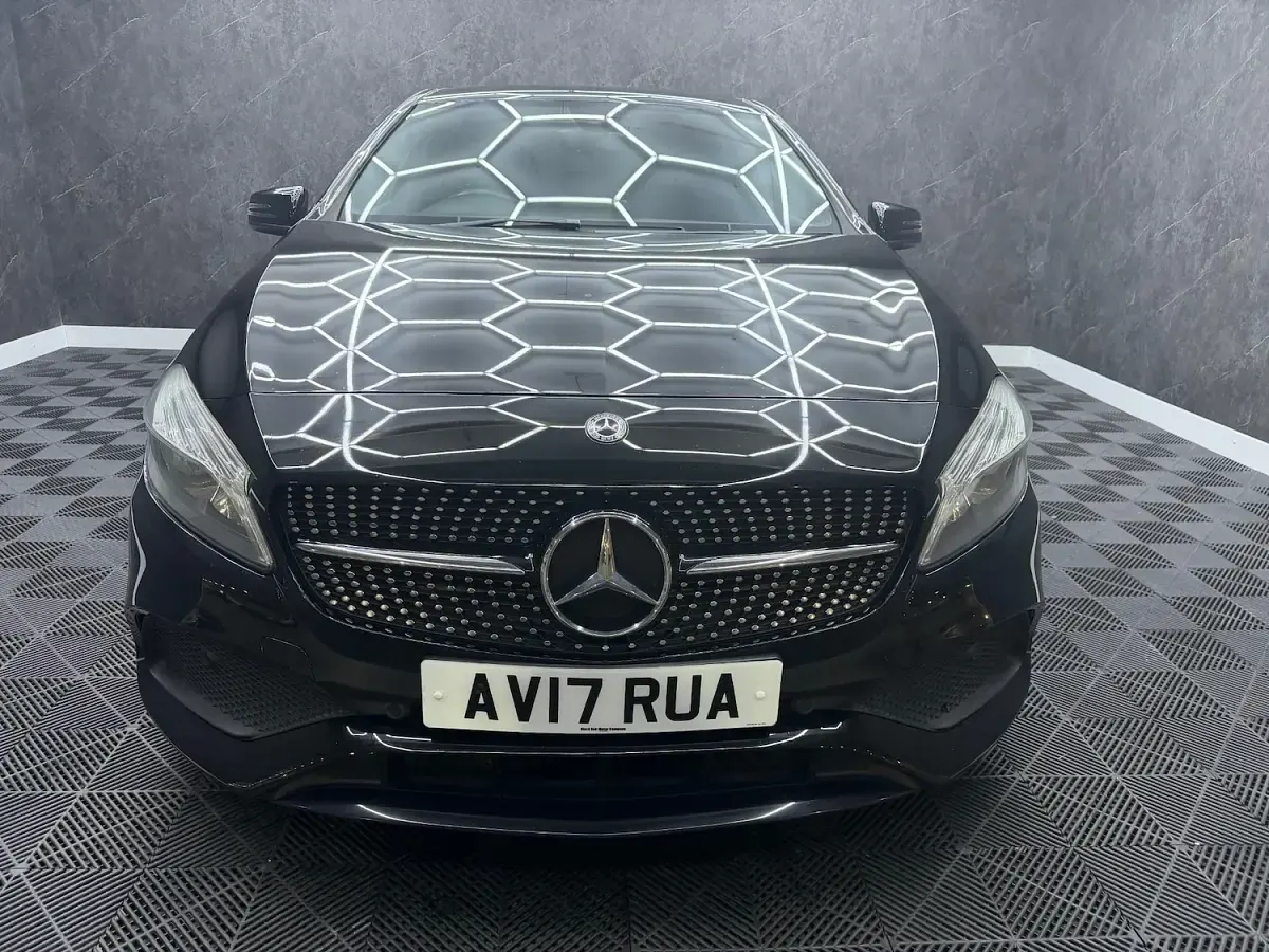 Used Mercedes A160 AMG line 102 HP (75 kW) 2017 Black Hatchback