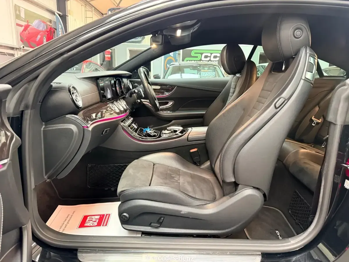 Used Mercedes E220 AMG line 2018 Black Coupe