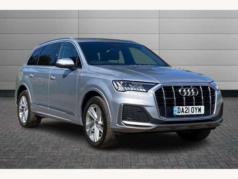 Silver Used 2021 Audi Q7 S-Line SUV | £33,595 (Good price) - Image 1/4