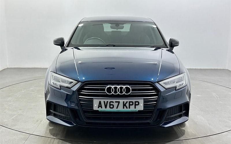 Used Audi A3 Black Edition 150 HP (110 kW) 2017 Blue Sedan