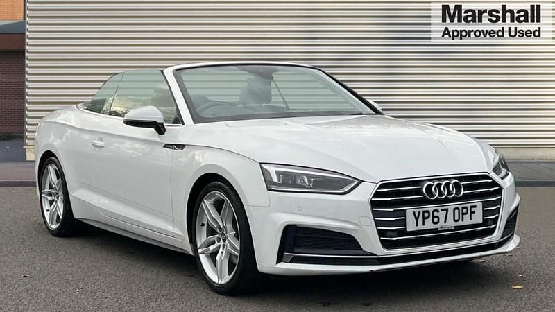 White Used 2017 Audi A5 Cabriolet S-Line Cabriolet | £15,990 (Fair price) - Image 1/4
