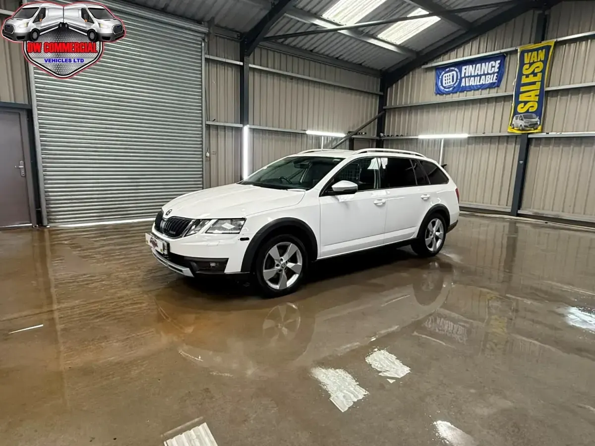 Used Skoda Octavia Scout 4x4 150 HP (110 kW) 2019 White Estate