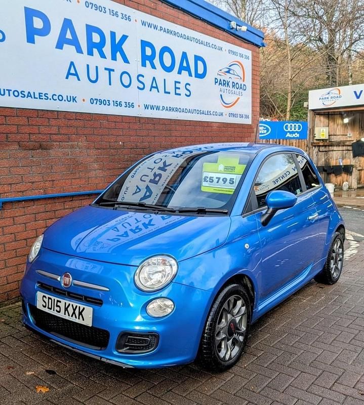 Used Fiat 500 S 69 HP (50 kW) 2015 Blue Hatchback