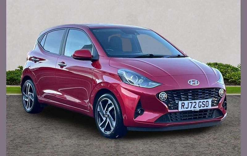 Red Used 2022 Hyundai i10 Premium Hatchback | £14,477 (A bit pricey) - Image 1/4