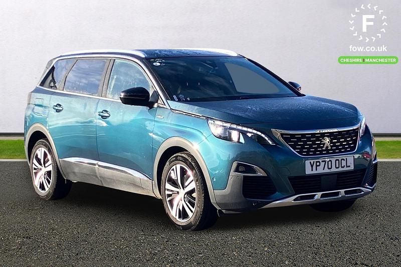 Green Used 2020 Peugeot 5008 GT-line MPV | £17,099 (Fair price) - Image 1/3
