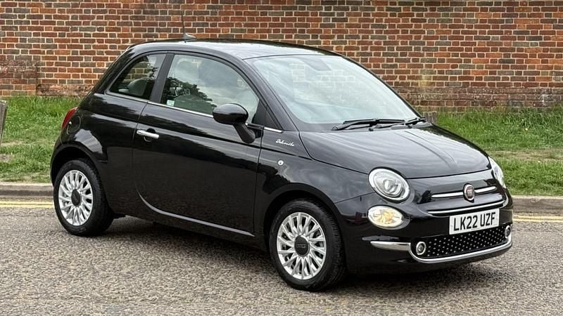 Black Used 2022 Fiat 500 Dolcevita Hatchback | £10,999 (Fair price) - Image 1/4