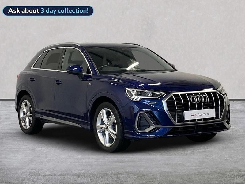 Blue Used 2021 Audi Q3 S-Line SUV | £26,640 (Fair price) - Image 1/4