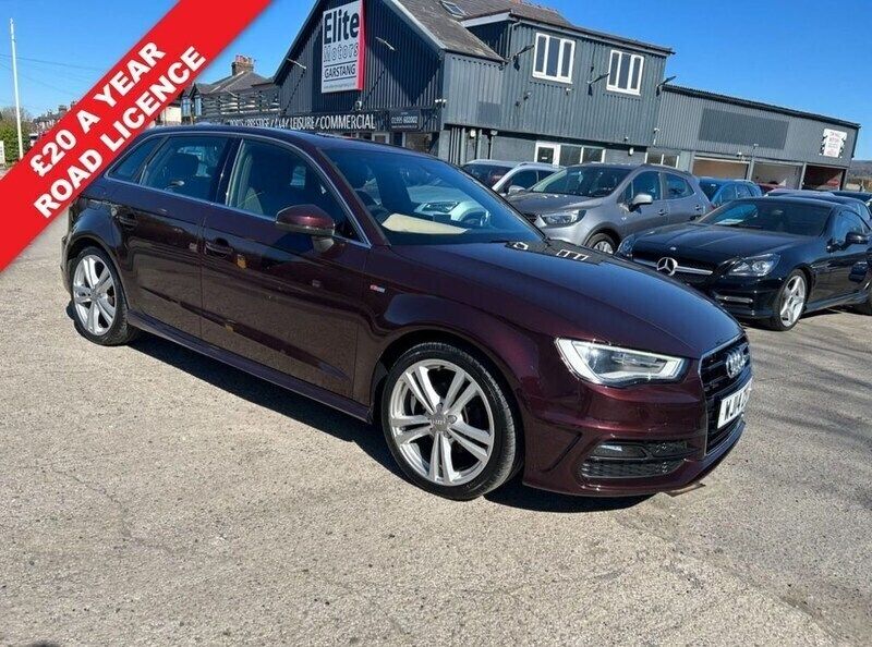 Red Used 2014 Audi A3 Sportback S-Line Hatchback | £11,995 (Fair price) - Image 1/4