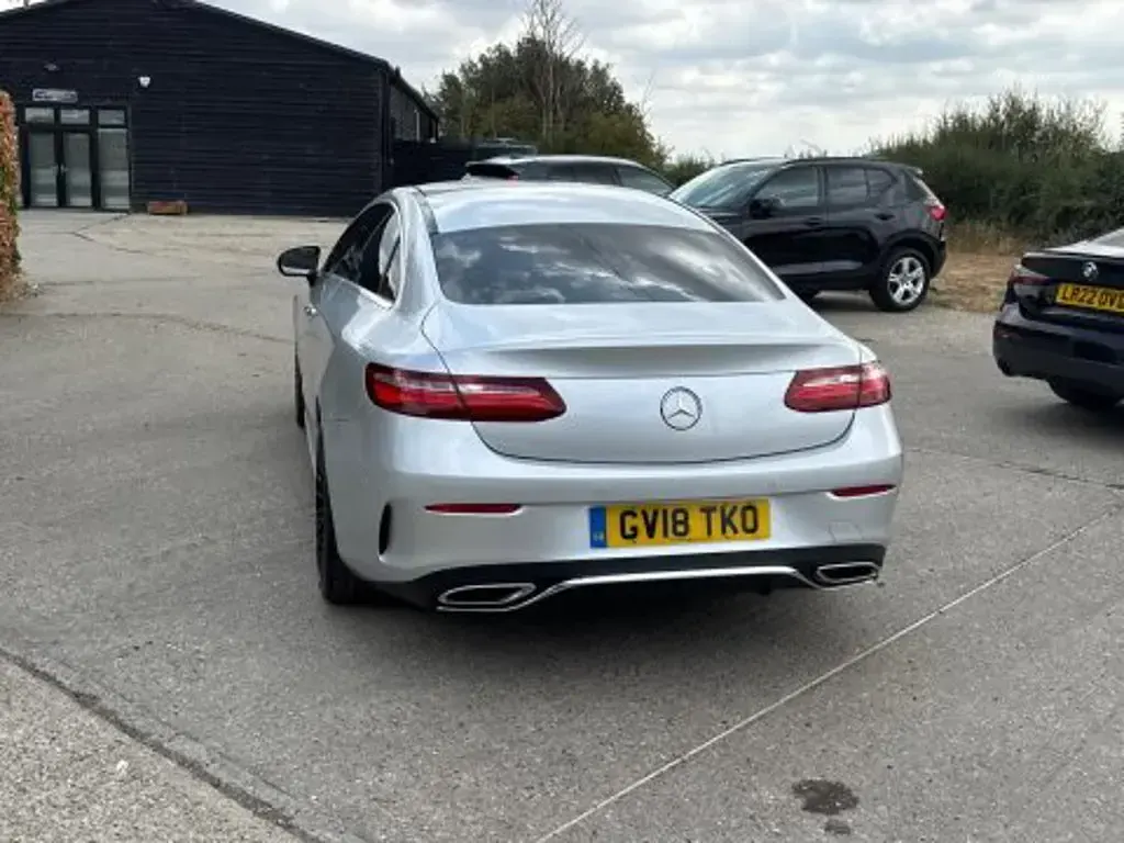 Used Mercedes E220 AMG Line Premium Plus 2018 Silver Coupe