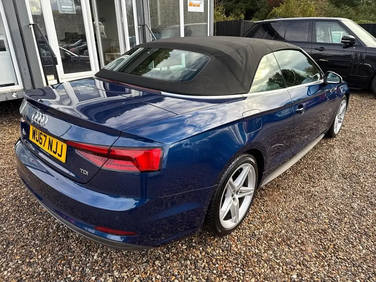 Used Audi A5 Cabriolet S-Line 2017 Blue Cabriolet