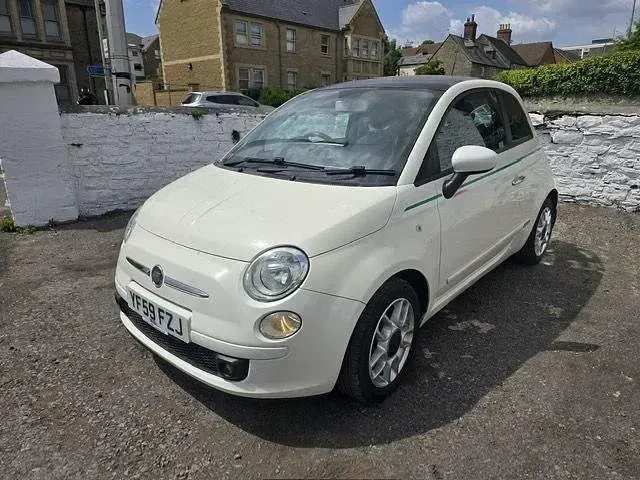 Used Fiat 500 Sport 69 HP (50 kW) 2009 White Cabriolet