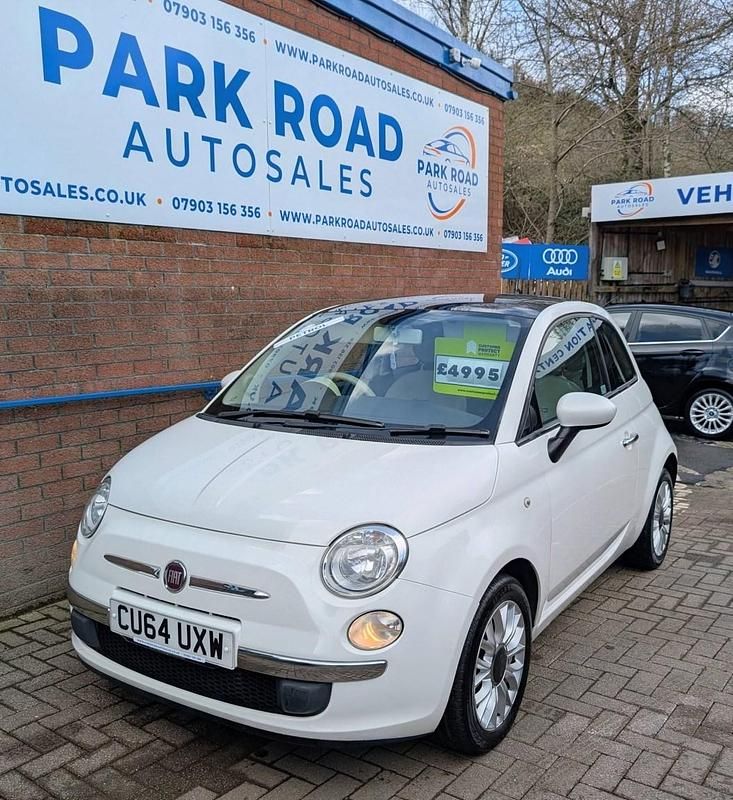 Used Fiat 500 Lounge 69 HP (50 kW) 2014 White Hatchback